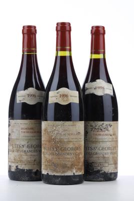 NUITS ST GEORGES CLOS DES GRANDES VIGNES 1996 - Thomas Moillard - 3 Bottles