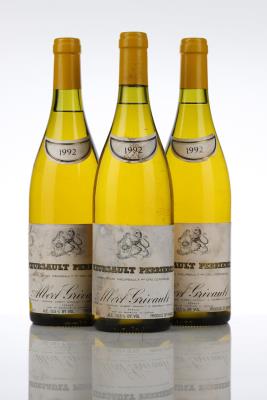 MEURSAULT PERRIERES 1992 - Albert Grivault - 3 Bottles