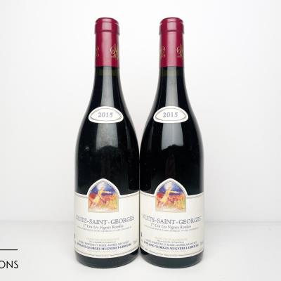NUITS ST GEORGES LES VIGNES RONDES 2015 - Georges Mugneret Gibourg - 2 Bottles