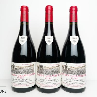 GEVREY CHAMBERTIN CLOS ST JACQUES 2005 - Armand Rousseau - 3 Bottles