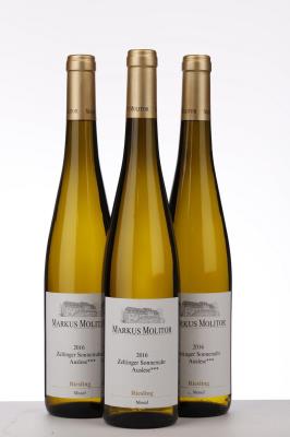 RIESLING ZELTINGER SONNENUHR  AUSLESE *** GOLD CAPSULE 2016 - Markus Molitor - 3 Bottles