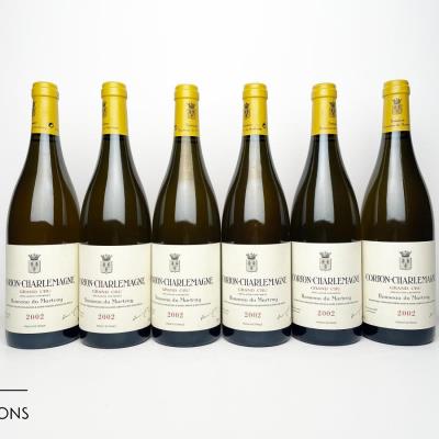 CORTON CHARLEMAGNE 2002 - Bonneau du Martray - 6 Bottles