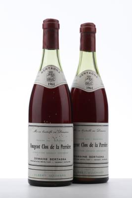 VOUGEOT CLOS DE LA PERRIERE 1964 - Bertagna - 2 Bottles