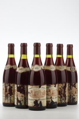 CHASSAGNE MONTRACHET ROUGE 1989 - Domaine des Hautes Cornieres - 6 Bottles