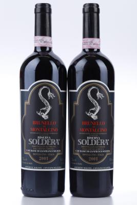BRUNELLO DI MONTALCINO CASE BASSE RISERVA 2001 - Soldera - 2 Bottles