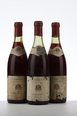 CHAMBERTIN 1973 - Rene Moreau - 3 Bottles