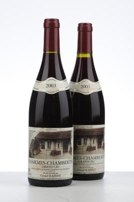 CHARMES CHAMBERTIN 2003 - Jean Raphet - 2 Bottles