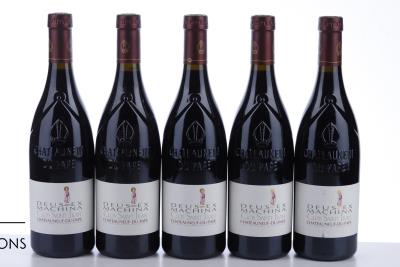 CHATEAUNEUF DU PAPE DEUS EX MACHINA 2008 - Clos Saint Jean - 5 Bottles