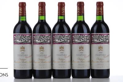 MOUTON ROTHSCHILD 1988 - 5 Bottles