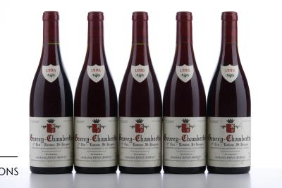 GEVREY CHAMBERTIN LAVAUX ST JACQUES Denis Mortet 1996 - 5 Bottles