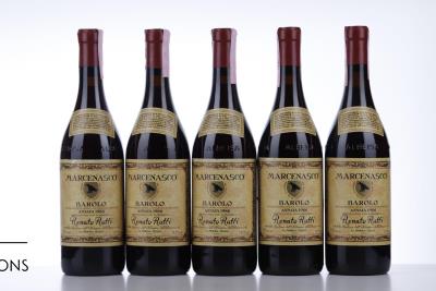 BAROLO MARCENASCO 1986 - Renato Ratti - 5 Bottles