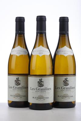 SAINT JOSEPH BLANC LES GRANILITES 2019 - Chapoutier - 3 Bottles