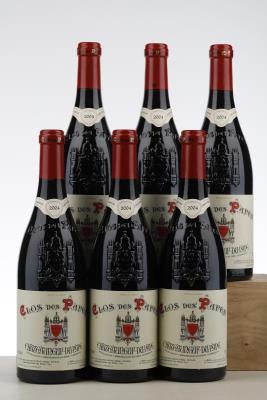 CHATEAUNEUF DU PAPE 2004 - Clos des Papes - 6 Bottles