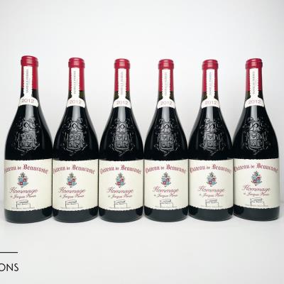 CHATEAUNEUF DU PAPE BEAUCASTEL HOMMAGE A JACQUES PERRIN 2012 - Chateau de Beaucastel - 6 Bottles
