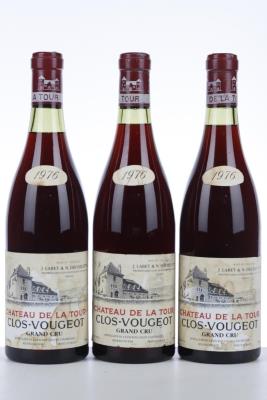 CLOS VOUGEOT 1976 - Chateau de la Tour - 3 Bottles