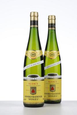 GEWURZTRAMINER SELECTION DE GRAINS NOBLES 1989 - Hugel - 2 Bottles