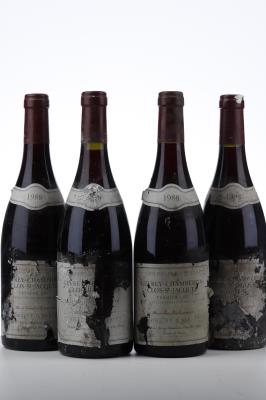 GEVREY CHAMBERTIN CLOS ST JACQUES 1988 - G.Bartet - 4 Bottles