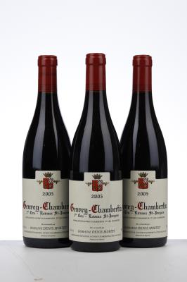 GEVREY CHAMBERTIN LAVAUX ST JACQUES 2005 - Denis Mortet - 3 Bottles