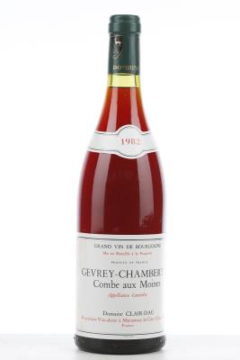 GEVREY CHAMBERTIN COMBE AUX MOINES 1982 - Clair Dau - 1 Bottle
