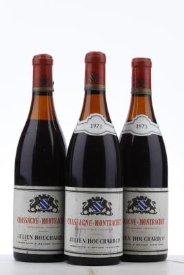 CHASSAGNE MONTRACHET 1973 - Julien Bouchard - 3 Bottles