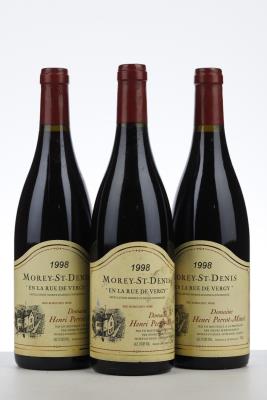 MOREY ST DENIS EN LA RUE DE VERGY 1998 - Henri Perrot Minot - 3 Bottles