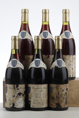 HOSPICES DE BEAUNE VOLNAY CUVEE GENERAL MUTEAU 1986 - Seguin Manuel - 6 Bottles