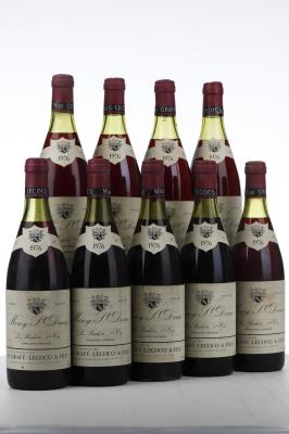 MOREY ST DENIS LES RUCHOTS 1976 - Grafe Lecocq - 9 Bottles