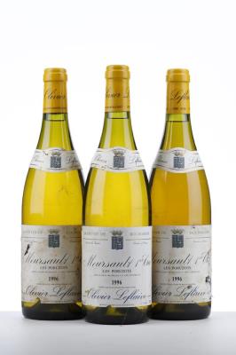 MEURSAULT LES PORUZOTS 1996 - Olivier Leflaive - 3 Bottles