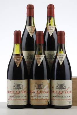 CHATEAUNEUF DU PAPE RAYAS 1986 - Reynaud - 5 Bottles