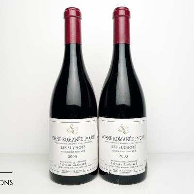 VOSNE ROMANEE LES SUCHOTS 2003 - Sylvain Cathiard - 2 Bottles