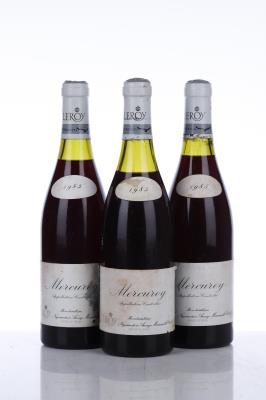 MERCUREY 1985 - Leroy Negociant - 3 Bottles