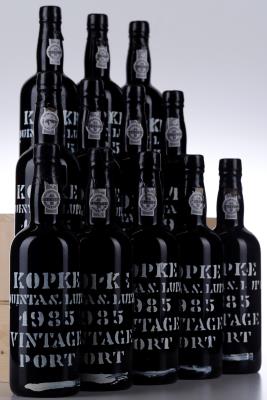 KOPKE VINTAGE PORT QUINTA SAO LUIZ 1985 - Kopke - 12 Bottles - Owc 12