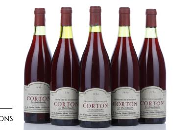 CORTON LES MARECHAUDES 1986 - Michel Mallard - 5 Bottles
