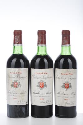 POUJEAUX 1955 - MB-Jean Theil - 3 Bottles