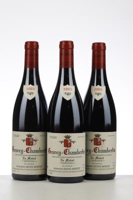 GEVREY CHAMBERTIN EN MOTROT 2003 - Denis Mortet - 3 Bottles