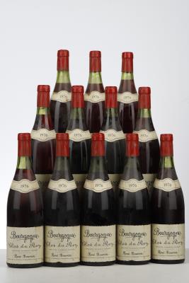 BOURGOGNE ROUGE CLOS DU ROY 1976 - Rene Bouvier - 12 Bottles