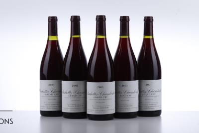 RUCHOTTES CHAMBERTIN 2001 - Frederic Esmonin - 5 Bottles