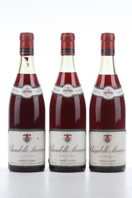 CHAMBOLLE MUSIGNY 1966 - Moillard - 3 Bottles