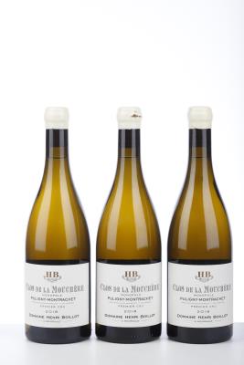 PULIGNY MONTRACHET CLOS DE LA MOUCHERE 2018 - Henri Boillot - 3 Bottles