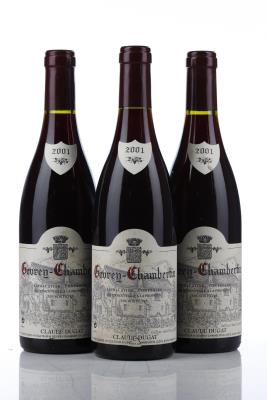 GEVREY CHAMBERTIN 2001 - Claude Dugat - 3 Bottles