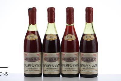 ROMANEE ST VIVANT 1971 - Charles Noellat - 4 Bottles
