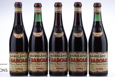 BAROLO CANUBIO 1956 - Giacomo Damilano - 5 Bottles