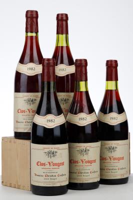 CLOS VOUGEOT 1982 - Christian Confuron - 5 Bottles