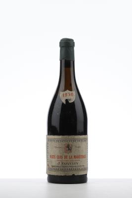NUITS CLOS MARECHALE 1952 - Neg. Faiveley - 1 Bottle