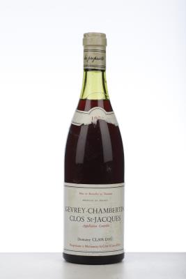 GEVREY CHAMBERTIN CLOS ST JACQUES 1972 - Clair Dau - 1 Bottle
