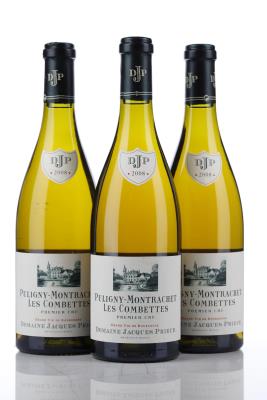 PULIGNY MONTRACHET LES COMBETTES 2008 - Jacques Prieur - 3 Bottles
