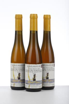PINOT GRIS FURSTENTUM SELECTION GRAINS NOBLES 2000 - Albert Mann - 3 Half Bottles