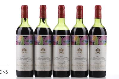 MOUTON ROTHSCHILD 1975 - Mc - 5 Bottles