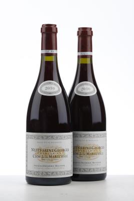 NUITS ST GEORGES CLOS DE LA MARECHALE 2010 - Jacques Frederic Mugnier - 2 Bottles