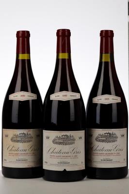 NUITS ST GEORGES 1ER CRU 1995 - Lupe Cholet - Chateau Gris - 3 Magnums